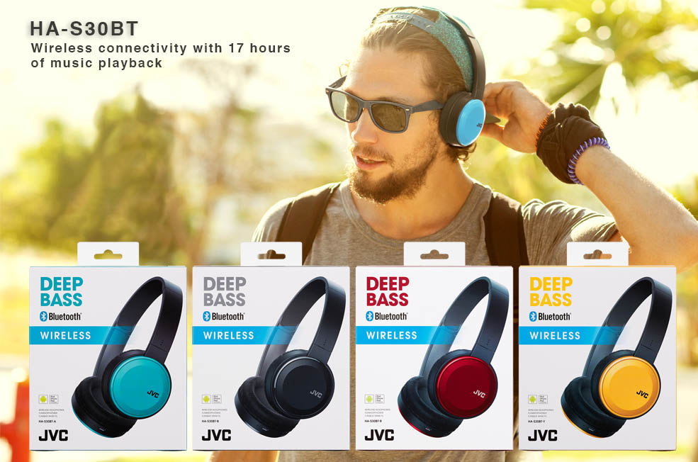 JVC HAS30BT On ear wireless bluetooth headphone • JVC U.K.