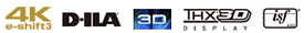 4K e-shift D-ILA 3D THX 3D DISPLAY isf