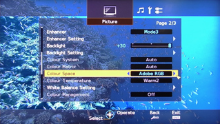 JVC Original Panel with Wider Colour Space